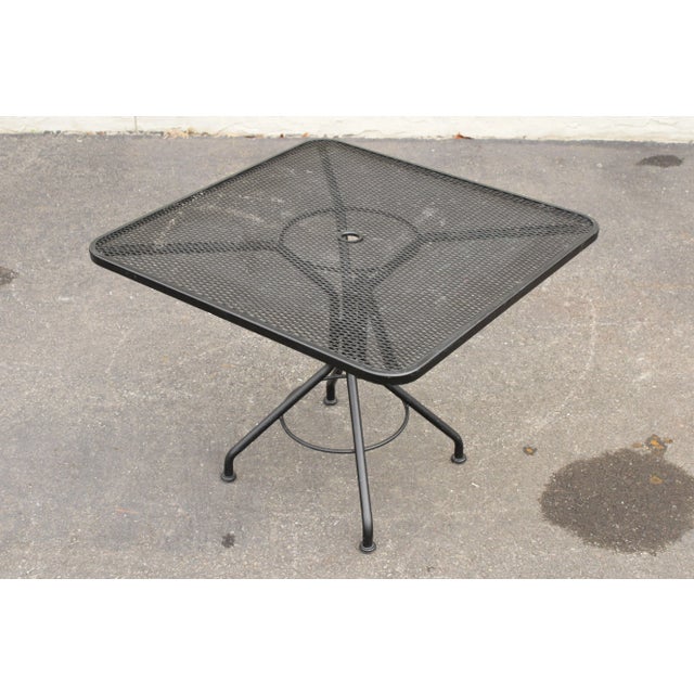 Contemporary Early 21st Century Metro' Cast Iron Outdoor Dining Set - 5 Pieces For Sale - Image 3 of 13