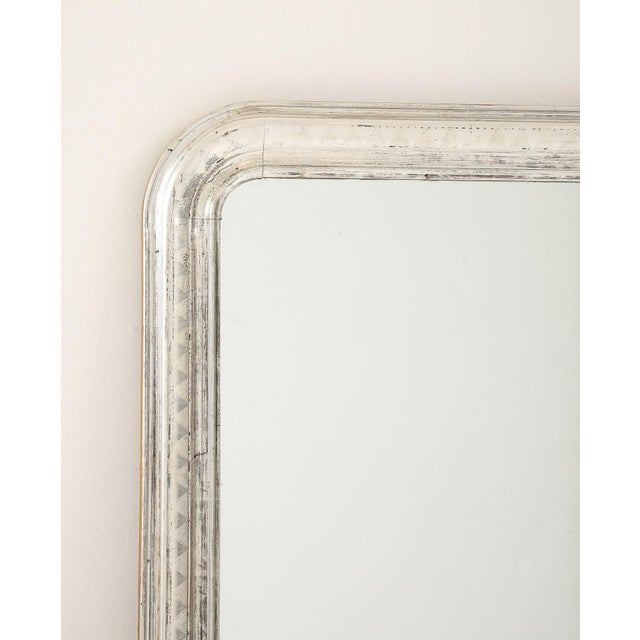 19th Century French Silver Gilt Louis Philippe Mirror, Late 19th C. For Sale - Image 5 of 16