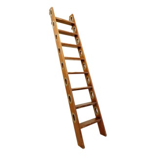 Vintage Wooden Ship Boat Ladder For Sale