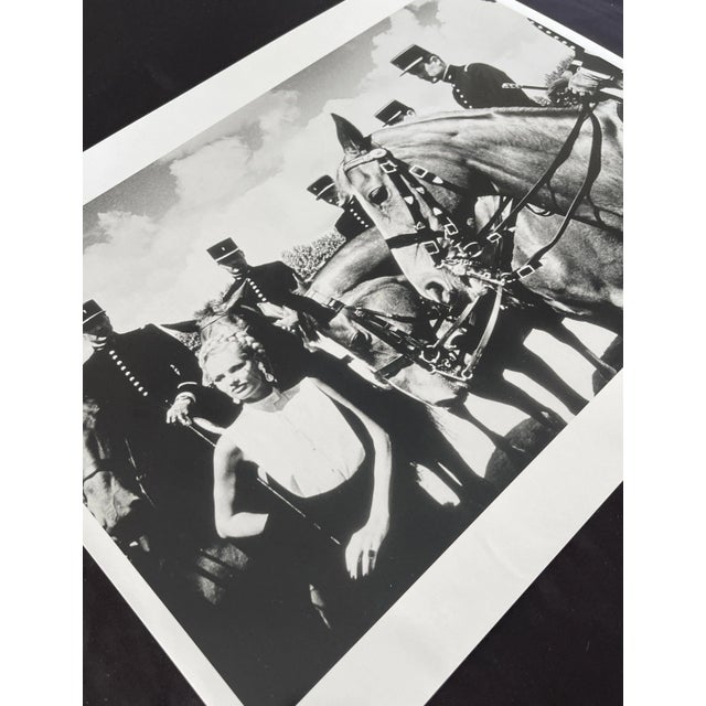 1980s "A Dam Beauty, Le Cadre Noir De Saumur, 1980" by Helmut Newton Vintage Silver Gelatin Print For Sale - Image 5 of 5