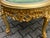 1980s Italian Rococo Gold Beech Green Velvet Bench For Sale - Image 11 of 12