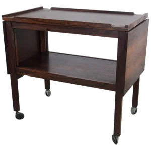 English Rosewood Bar Cart and Tables by Heal's