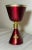 This high-quality vintage enameled religious ceremonial church chalice is a beautifully crafted piece that holds...