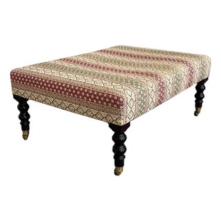 Vintage George Smith Ottoman For Sale