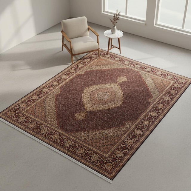 1960s 1960s Persian Heriz Hand Knotted Area Rug 9'9 X 12'9 Ft For Sale - Image 5 of 5