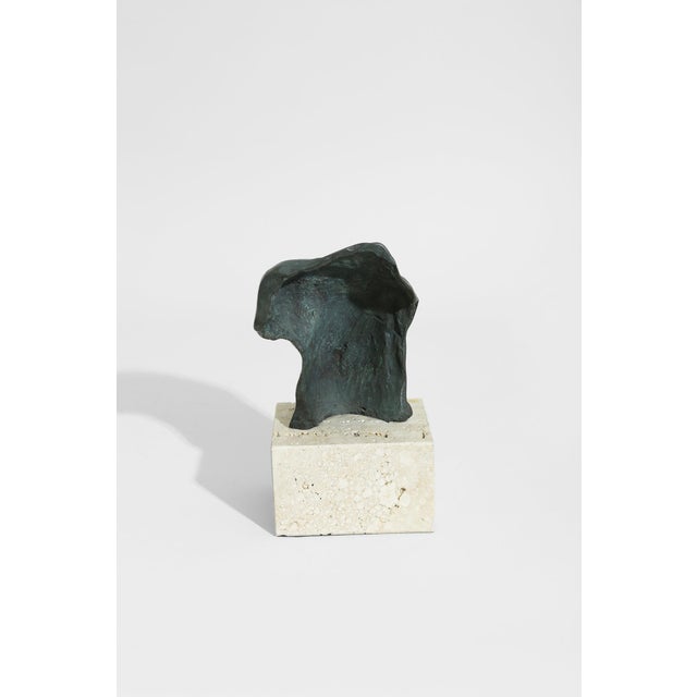 Mid 20th Century Travertine Torso Sculpture For Sale - Image 4 of 5