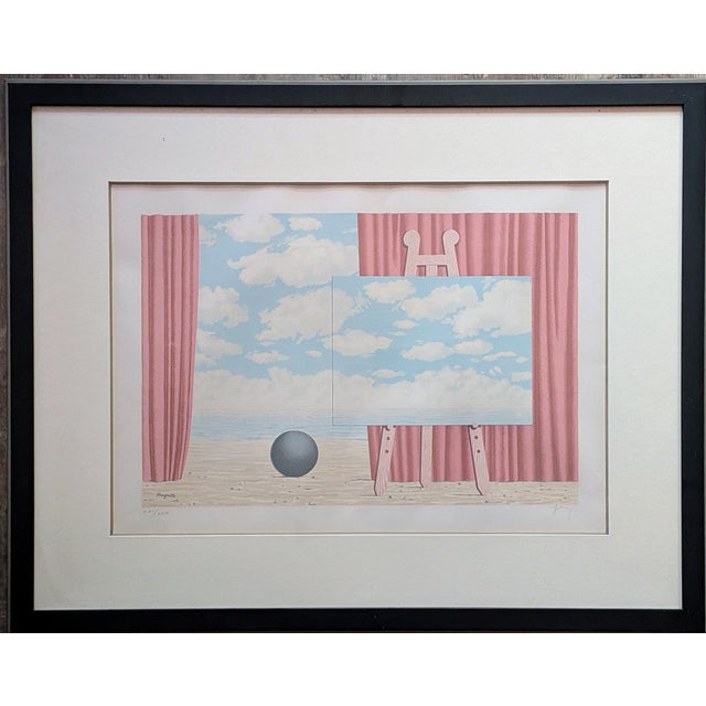 Fernand Mourlot, Rene Magritte, La Belle Captive, 1965, Lithograph, Framed For Sale - Image 10 of 10