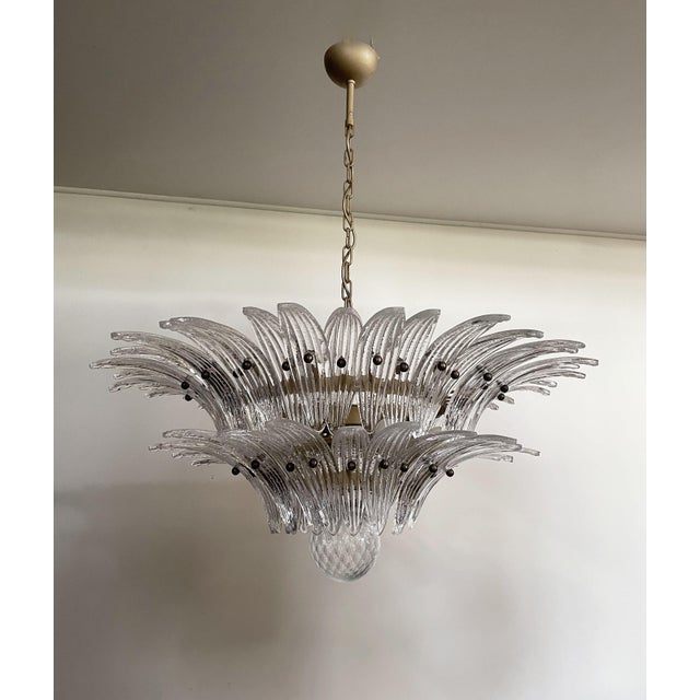 Murano Chandelier in Transparent Glass, 1990s For Sale - Image 14 of 18