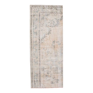 1970s Vintage Persian Handmade Wool Cotton Area Rug For Sale