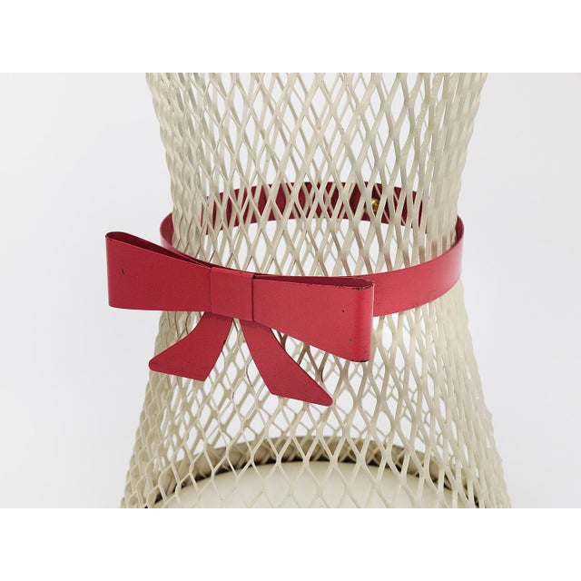 Metal Tie Bow Umbrella Stand in the style of Mathieu Matégot, France, 1950s For Sale - Image 9 of 16