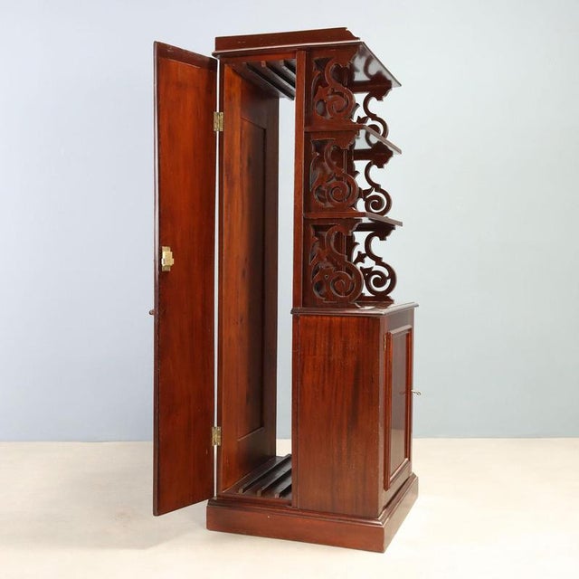 Mahogany Sideboard with Shelves, England, 1900s For Sale - Image 3 of 13
