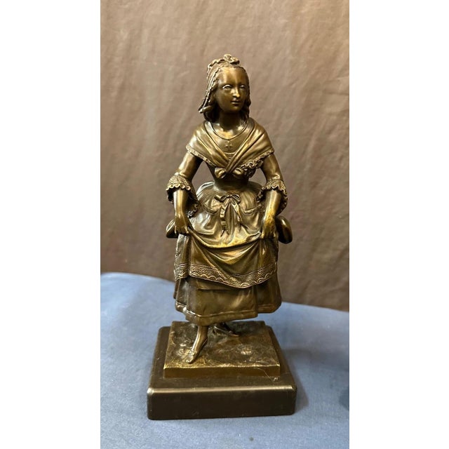 Antique Bronze Sculptures - A Pair For Sale In New York - Image 6 of 12