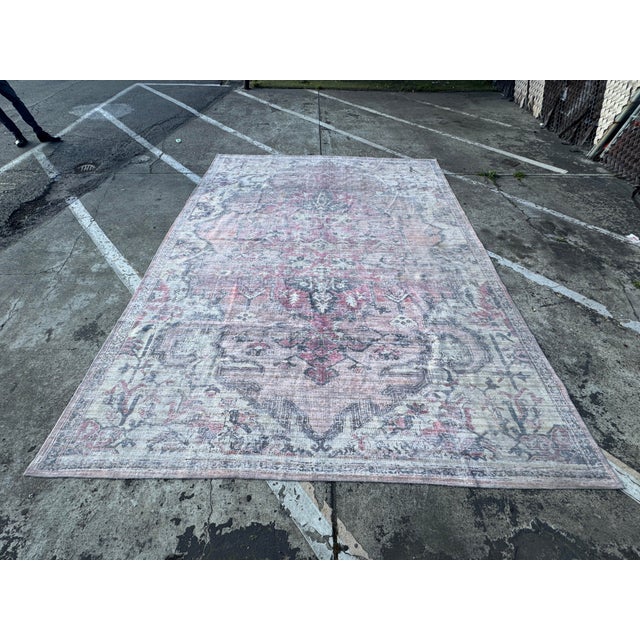 Textile 10ft 6in X 13ft Washable Nostaglia Area Rug For Sale - Image 7 of 13