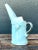 Aqua Vintage Aqua Abstract Ceramic Pitcher For Sale - Image 8 of 12