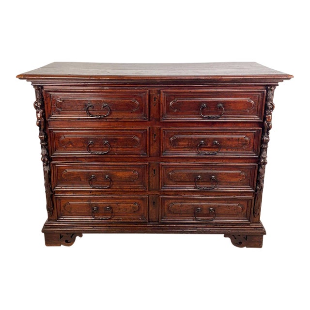Baroque Chest of Drawers / Commode, Italy or Spain Circa 1700 For Sale