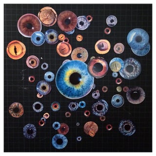 David Crunelle / Eyeem, Digital Composite Image of Human Eyes Over Checked Background, Photographic Paper For Sale