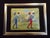 Rogy, Minstrel Commedia dell arte Clown Buffoon Jester, 1890s, Enamel on Wood, Framed For Sale - Image 6 of 8