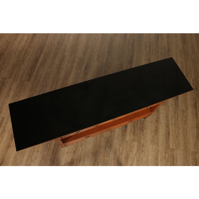 Baker Furniture Milling Road Directoire Style Walnut Rolling Server For Sale - Image 10 of 18