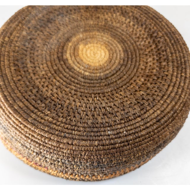 Early 20th Century Southwest Native American Indian Coiled Basket, Pima or Papago For Sale - Image 13 of 13