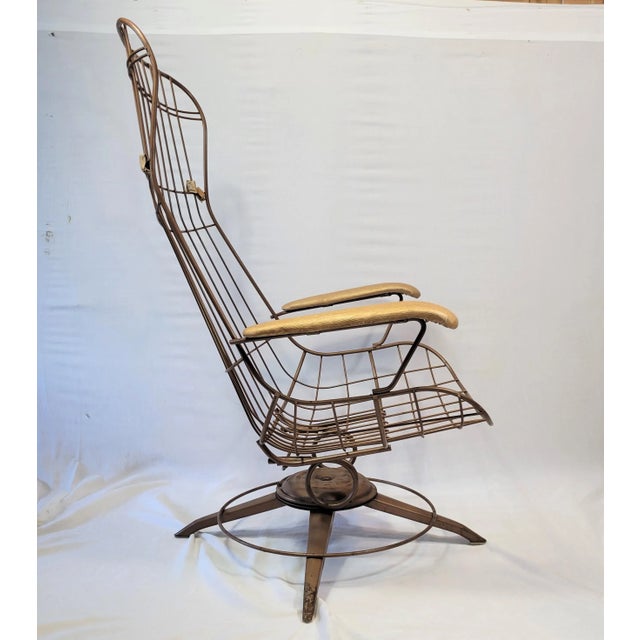 Vintage Mid Century Modern Homecrest High Back Lounge Chair Rocker