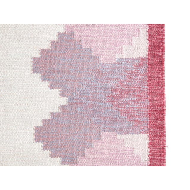 1950s Vintage Swedish Rolakan Hand Woven Woolen Carpet by Anna Johanna Angstrom For Sale - Image 5 of 11