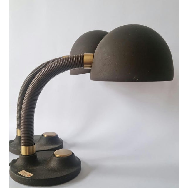 Mid-Century German Table Lamps by Egon Hillebrand for Hille, 1970s, Set of 2 For Sale - Image 15 of 18