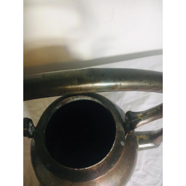 Late 19th Century Antique Copper and Brass Tea Kettle For Sale - Image 5 of 10