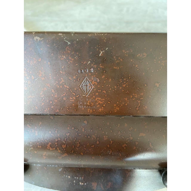 Vintage Heintz Metal Art Shop Letter Holder With Perpetual Calendar and Letter Opener For Sale - Image 10 of 11