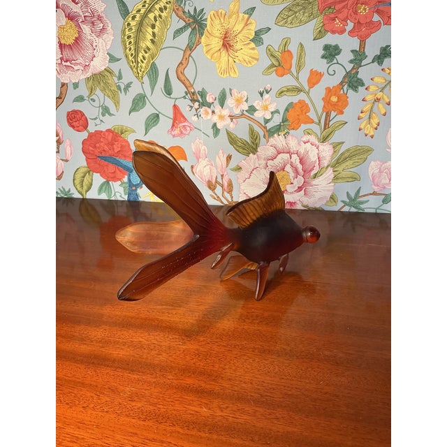 French Mid 20th Century Daum Goldfish For Sale - Image 3 of 4
