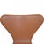 Model 3117 Desk Chair in Cognac Leather by Arne Jacobsen, 1980s For Sale - Image 6 of 14