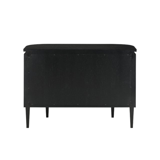 Currey & Company Briallen Black Demi-Lune Cabinet For Sale In Atlanta - Image 6 of 6