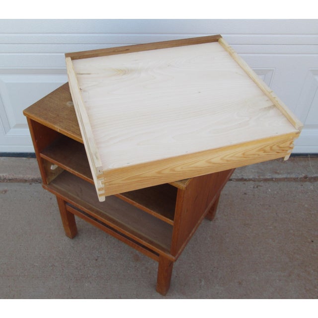 Nils Jonsson for HJN Mobler Danish Mid Century Teak Nightstand For Sale - Image 11 of 15
