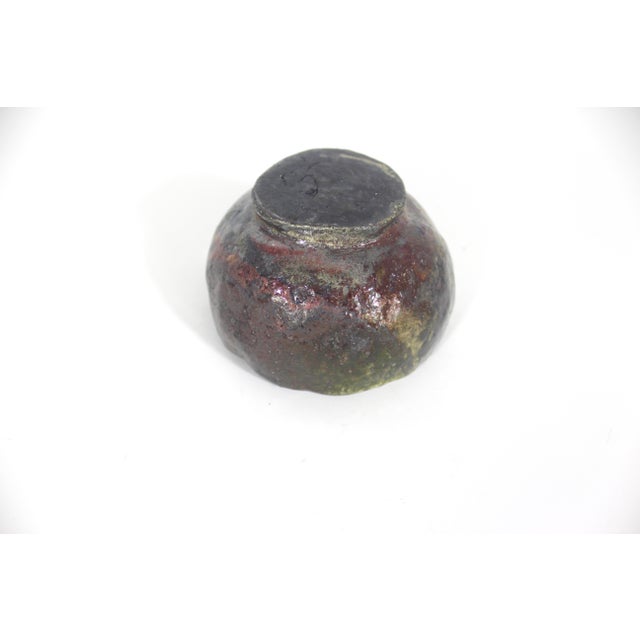 Vintage Primitive Pottery Bowl For Sale - Image 6 of 11