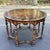 Late 20th Century Taracea Handcrafted Inlaid Round Center Table With Starburst Marquetry Top For Sale - Image 4 of 8