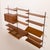 Brown 3-Bay Wall Unit with Desk by Kai Kristiansen for FM Mobler, Denmark, 1960s For Sale - Image 8 of 18