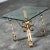 Metal 1970’s Hollywood Regency Antiqued Gold Iron End Side or Accent Table With Square Glass Top For Sale - Image 7 of 12