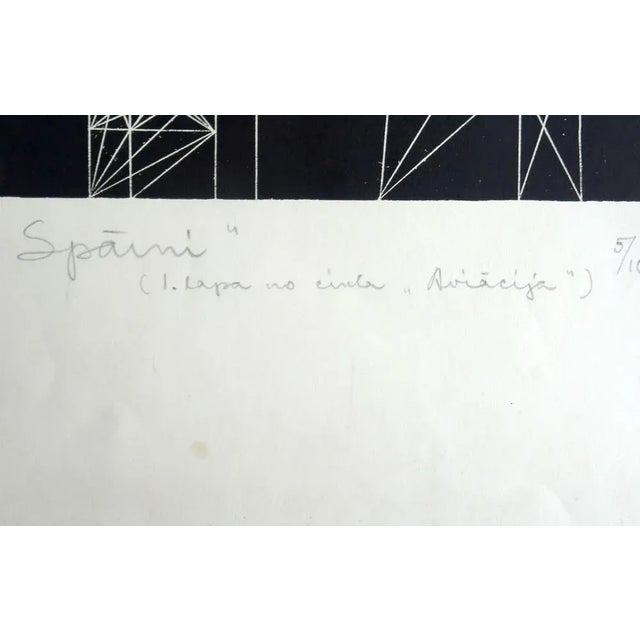 Wings. 1975., woodcut, 70x50 cm was a soviet, russian painter, graphic artist, art teacher, professor of the leningrad...