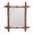 Early 20th Century French Faux Bamboo Walnut Wall Mirror For Sale