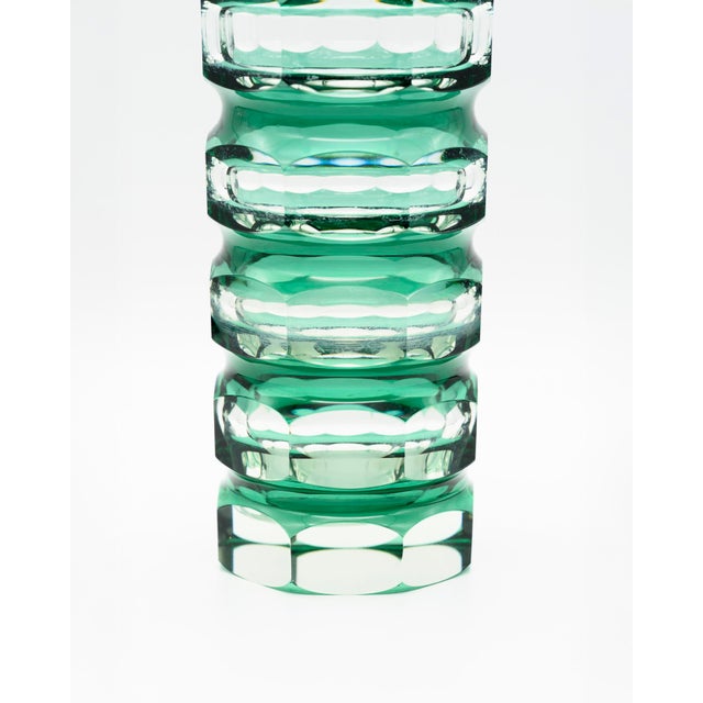 Art Deco Style Block Vases from VEB Ilm-Kristall, East Germany, 1960s, Set of 2 For Sale - Image 14 of 18