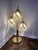 Art Deco 1970s/80s Art Deco Revival Brass and Glass Rods Floor Table Lamp For Sale - Image 3 of 11