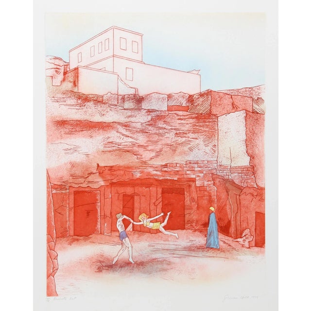 Contemporary Susan Hall, Private Act, Etching With Aquatint For Sale - Image 3 of 3