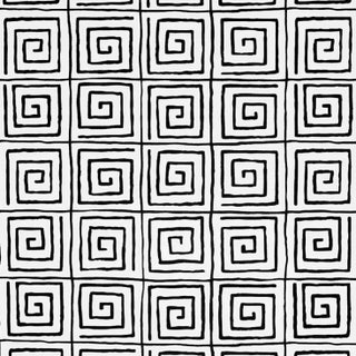Sample - Schumacher X Cristina Buckley Trousdale Wallpaper in Black For Sale