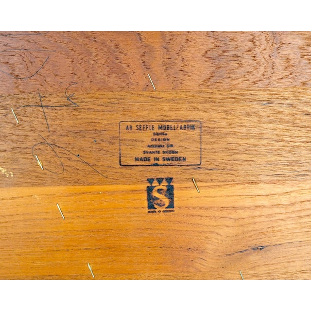 Rolled Edge Solid Teak Top Square Danish Mid-Century Modern Coffee Table For Sale - Image 11 of 12