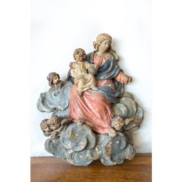 Vintage Terracotta Sconce, France, 18th century For Sale - Image 5 of 5