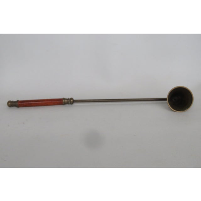 Long Wooden Handled Metal Bell Candle Snuffer 4596b For Sale - Image 11 of 12