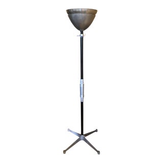 Art Deco Walter Von Nessen Style Machine Age Industrial Floor Lamp For Sale