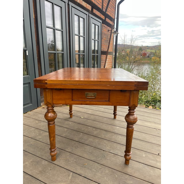 Antique Extendable Table in Ash For Sale - Image 5 of 16