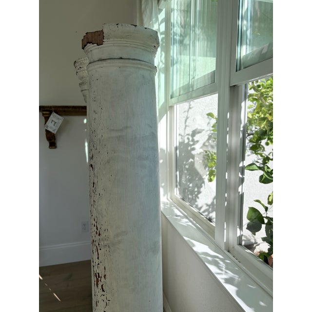 Set of 4 Vintage Solid Wood Architectural Columns 62” For Sale - Image 12 of 12