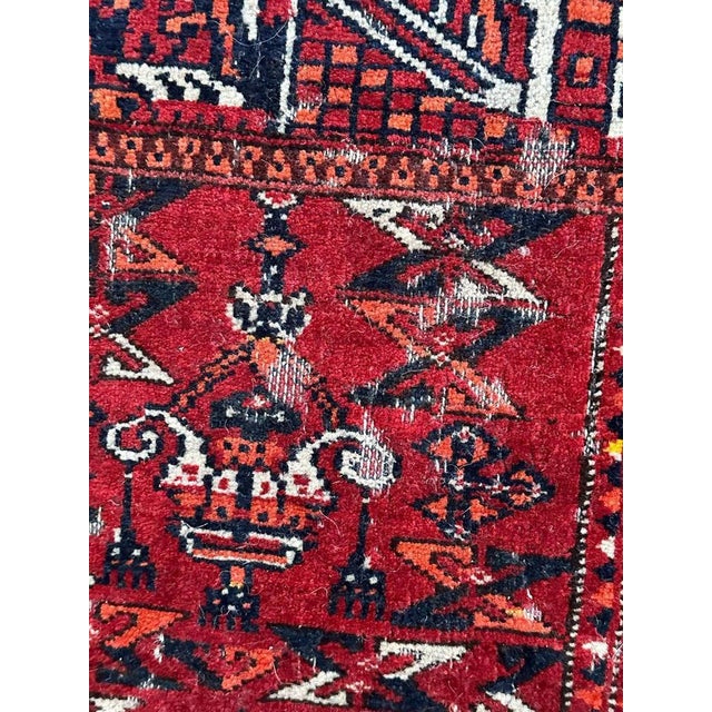 Antique Distressed Tribal Turkmen Rug, 1890s For Sale - Image 16 of 18