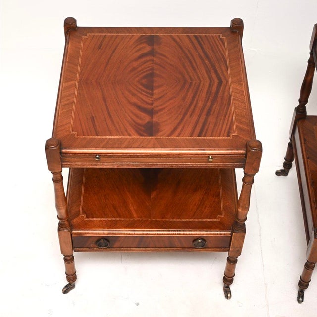 1950s Antique Georgian Side Tables, 1950s, Set of 2 For Sale - Image 5 of 11